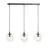 Emibig Suspension Luminaire Cosmo Acier Noir | Convient pour 3x E14 - Max 10W