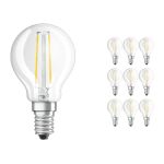 Voordeelpak 10x Ledvance Classic LED E14 Peer Filament Helder 2.5W 250lm - 827 Zeer Warm Wit | Vervangt 25W
